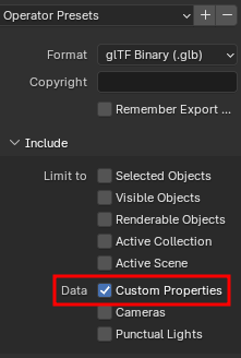 Export Settings